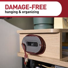 Command™ bplus application, WARP, cord wrap damage free black image