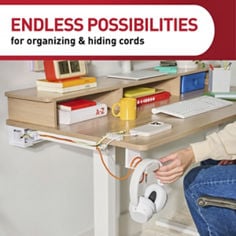 Command™ bplus application, WARP, cord clip organizer endless possibilities white image