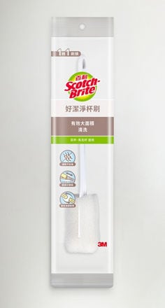 3M™ 百利™ 好潔淨杯刷-1柄1刷頭