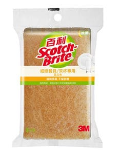 3M™ 百利™ 細緻餐具/茶杯專用菜瓜布3片裝(大黃)