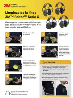 Orejeras 3M™ PELTOR™ X5 X5A/37274(AAD), sobre la cabeza, 10