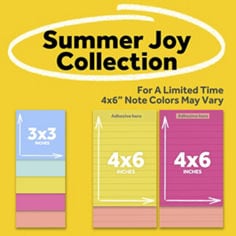 Post it®, Summer Joy, 14423-7SSJOY, B+ 01-alt, JPG file, Summer Joy Collection.