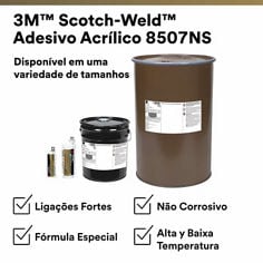 3M™ IATD Publicação em Mídias Sociais Adesivo Acrílico Scotch‑Weld™ 8507NS pt BR V12