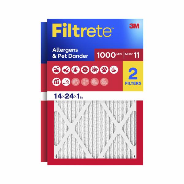 Filtrete Allergens & Pet Dander Air Filter 1000 MPR 9823-2PK-3