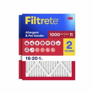 Filtrete Allergens & Pet Dander Air Filter 1000 MPR 9800-2PK-3, 16 in x 20 in x 1 in (40.6 cm x 50.8 cm x 2.5 cm)image