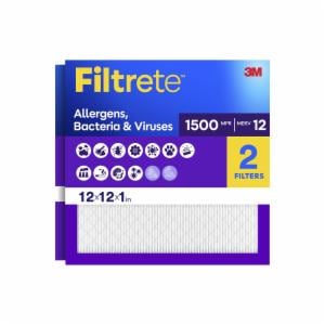 Filtrete Ultra Allergen Reduction Filter UR10-2PK-1E, 12 in x 12 in x 1 in (30.4 cm x 30.4 cm x 2.5 cm) image Filtrete Ultra Allergen Reduction Filter UR10-2PK-1E, 12 in x 12 in x 1 in (30.4 cm x 30.4 cm x 2.5 cm)image