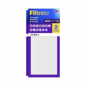 Filtrete Ultra Allergen Reduction Filter UR20-2PK-1E, 12 in x 24 in x 1 in (30.4 cm x 60.9 cm x 2.5 cm)image