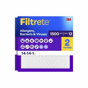 Filtrete Ultra Allergen Reduction Filter UR11-2PK-1E, 14 in x 14 in x 1 in (35.5 cm x 35.5 cm x 2.5 cm)image