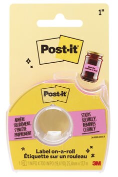 Pink Post-it Labeling and Cover-up Tape 1 in x 700 in cfip
