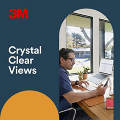 3M™ Sun Control Window Film Solar Clear 313X5SCC-4, 3 ft x 5 ft (0.91m x 1.52m), 4/Case, B+ 1. Enhanced Content, key visual.