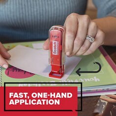 Fast one hand aplication