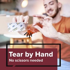 Scotch Tear by Hand packaging tape, No scissors B+ Image