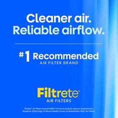 Filtrete™ B Plus image highlighting most recommended message for ecommerce use.