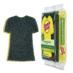 Esponja Camiseta Scotch-Brite® - Mockup 3-4 na Embalagem