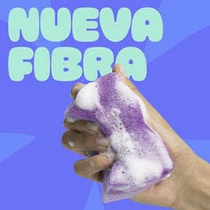 Imagen enriquecida para eCommerce, Scrub & Wipe fucsia, versión nueva esponja