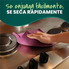 Contenido enriquecido de Paño microfibra premium morado Scotch-Brite® 2