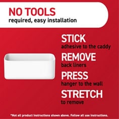Command™ Pet collection 17631 bplus5 image, caddy, no tools required, easy instalation