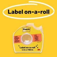 Post it® Vital Orange Labeling and Cover up tape, with convenient dispenser.