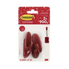 Command™ Medium Glitter Hooks 17091CHPG-4EF, Chili Pepper Glitter, straight, In Package, English/French