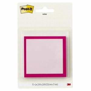 Post-it Square Notes Pink SPE-33-1, 2.9in x 2.8in (73.6mmx71mm), 75 sheet, 100% PEFC, SGSCH-PEFC-COC-110078image