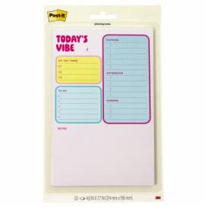 Post-it Planning Notes SPE-58-1, 4.9×7.7in (12.4×19.5cm), 50 sheet, 100% PEFC, SGSCH-PEFC-COC-110078image