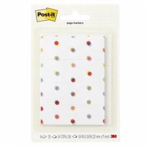 Post-it Pagemarker Notes SPE-PF-1, 0.9×2.8in (22x71mm), Four pads, 25 sheet, 100% PEFC, SGSCH-PEFC-COC-110078image