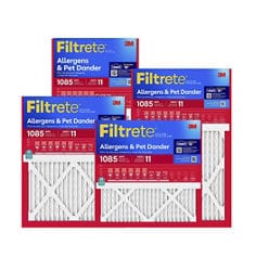 Filtrete™ MPR 1085 Air Filter showing a family hero master marketing image