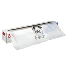 A roll of 3M Advanced Plastic Sheeting for temporarily protecting cars during repair