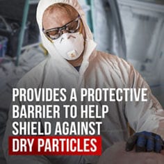 3M™ General Purpose Coverall 94520 Provides a Protective Barrier, Key Visual B+