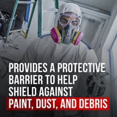 3M™ Heavy Duty Coverall 94535 Provides a Protective Barrier, Key Visual B+