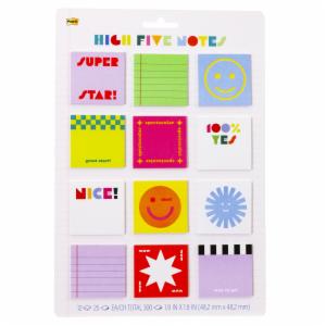 Post-it High Five Notes SBTS26-HFN-1 1.9×1.9in (48x48mm), 12 Pads, 25 sheet, 300 sheets total, 100% PEFC, SGSCH-PEFC-COC-110078image