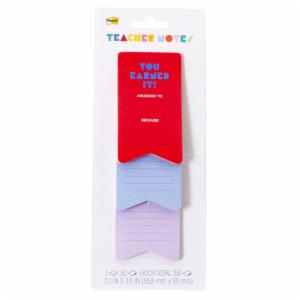 Post-it Teacher Notes SBTS26-TNS-1 2.2×3.9in (55x99mm) 3 pads, 150 total sheets, 100% PEFC, SGSCH-PEFC-COC-110078image
