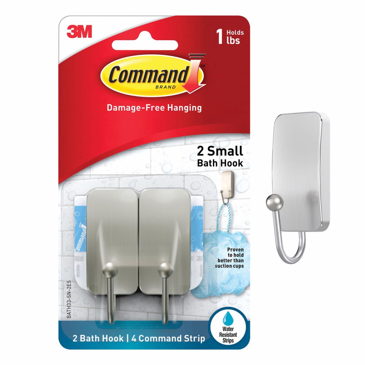 Command Bath Small Hooks