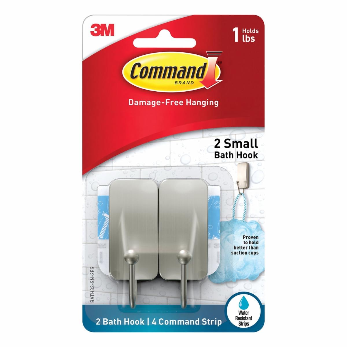 Command Bath Small Hooks