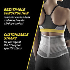 B+ Key Visual Image Breathable Customizable FUTURO™ Comfort Stabilizing Back Support 46815ENR