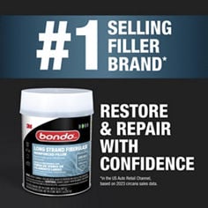 Bondo® Long Strand Filler. Restore and repare with confidence