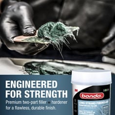Bondo® Long Strand Filler. Engineered with strengh