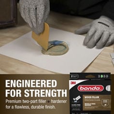 Bondo® Ready Mix Packed Wood Filler. Engineered with strengh