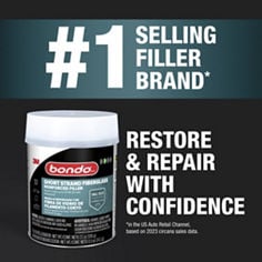 Bondo® Short Strand Fiberglass Filler. Restore and repare with confidence
