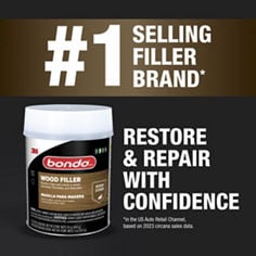 Bondo® Short Strand Fiberglass Filler Ready Mix. Restore and repare with confidence
