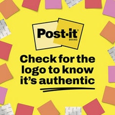 Post-it®, Sunburst Collection, B+ Image, Check for the logo to know it's authenticity.