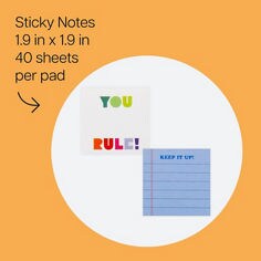 Post-it® Class Notes Super Star SBTS26-CN-7, Back to School, Target, B+ 01 image. Enhanced Content, Key Visual.