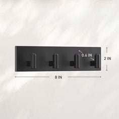 Command™ DCR05MB bplus02 image, decor, twist, dimensions small metal key rail