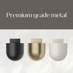 Command™ DCR03MB bplus01 image, decor, twist, metal wall planter, premium grade metal