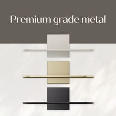 Command™ DCR04MB bplus01 image, decor, twist, metal wall shelf, premium grade metal