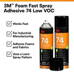 3M™ Foam Fast Spray Adhesive 74-Low-VOC, Image 1