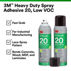 3M™ Heavy Duty Spray Adhesive 20-Low-VOC, Image 1
