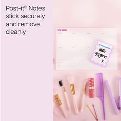 Post-it®, Evergreen Collection, Blank Weekly Calendar, 9.9 in x 6.9 in, 50 sheets, stick securely and remove cleanly.
