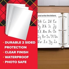 Scotch™,  Thermal Laminating 3 Ring Binder Pouches, Durable Protection Key Visual.