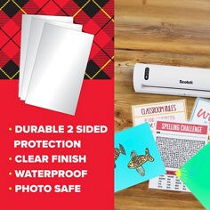Scotch™, Thermal Laminating Construction Paper Pouches, Durable Protection Key Visual.